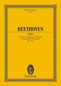 Beethoven: Piano Trio No. 5 D major Opus 70/1 (Study Score) published by Eulenburg
